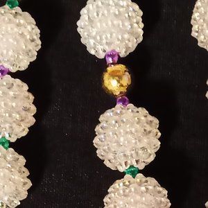 Mardi Gras Beaded Necklace